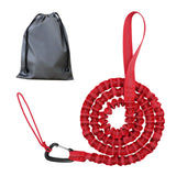 Bike Tow Rope MTB Elastic Belt Cycling Stretch Pull Strap for Long Ride Going Uphill Red
