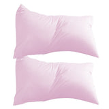 2Pcs 74x48cm Solid Color Pillowcase Cotton Pillow Covers Home Decor Pink