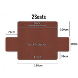 Quilted Sofa Slipcover Armrest Sofa Cover Sofa Protector Slipcover Black