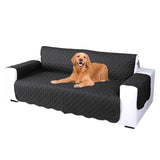 Quilted Sofa Slipcover Armrest Sofa Cover Sofa Protector Slipcover Black