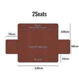 Quilted Sofa Slipcover Armrest Sofa Cover Sofa Protector Slipcover Red