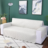 Quilted Sofa Slipcover Armrest Sofa Cover Sofa Protector Slipcover Beige