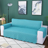 Quilted Sofa Slipcover Armrest Sofa Cover Sofa Protector Slipcover Blue