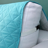 Quilted Sofa Slipcover Armrest Sofa Cover Sofa Protector Slipcover Blue