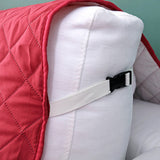 Quilted Sofa Slipcover Armrest Sofa Cover Sofa Protector Slipcover Red