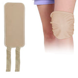 2Pcs Castor Oil Pack for Knee Calf Reusable Compress Castor Oil Wrap Khaki