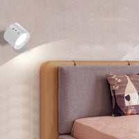 3-Color Adjustable Magnetic LED Wall Light Rechargeable Sconce Wall Mounted Lamp White