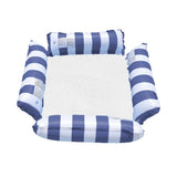 Inflatable Floating Water Hammock Swimming Pool Float Lounger Dark Blue