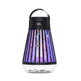Electric Mosquito Killer Lamp USB Rechargeable Camping Mosquito Zapper Trap Black