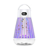 Electric Mosquito Killer Lamp USB Rechargeable Camping Mosquito Zapper Trap White