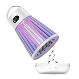 Electric Mosquito Killer Lamp USB Rechargeable Camping Mosquito Zapper Trap White