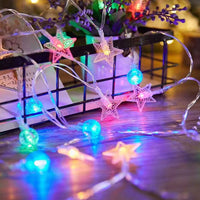 2 Modes Star Balls Fairy String Lights Camping Atmosphere Light Multi Colour