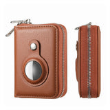 Travel RFID Blocking Wallet Money Purse Card Holder Case Brown