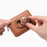 Travel RFID Blocking Wallet Money Purse Card Holder Case Brown