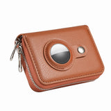 Travel RFID Blocking Wallet Money Purse Card Holder Case Brown
