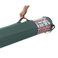 PVC Clear Wrapping Paper Storage Organizer Container Christmas Gift Storage Bag Green