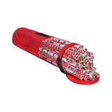 PVC Clear Wrapping Paper Storage Organizer Container Christmas Gift Storage Bag Red