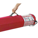 PVC Clear Wrapping Paper Storage Organizer Container Christmas Gift Storage Bag Red