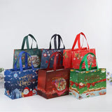 6Pcs Christmas Tote Bags With Handle Multifunctional Christmas Gift Bags Xmas Decor Style 1