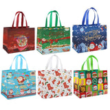 6Pcs Christmas Tote Bags With Handle Multifunctional Christmas Gift Bags Xmas Decor Style 2
