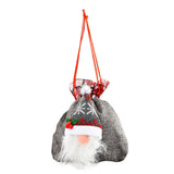 3Pcs 3D Faceless Santa Christmas Gift Bags Candy Bags Christmas Favor Bags Drawstring Bags