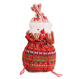 4Pcs Christmas Dolls Bags Candy Bags Festive Drawstring Bags Gifts