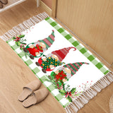 Christmas Dwarf Style Floor Mat Woven Washable Rectangular Floor Mat Floor Style 3