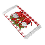Christmas Dwarf Style Floor Mat Woven Washable Rectangular Floor Mat Floor Style 4