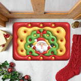 Funny Christmas Welcome Mat Door Mat Non-slip Floor Mat Entryway Mat Home Decor Style 3