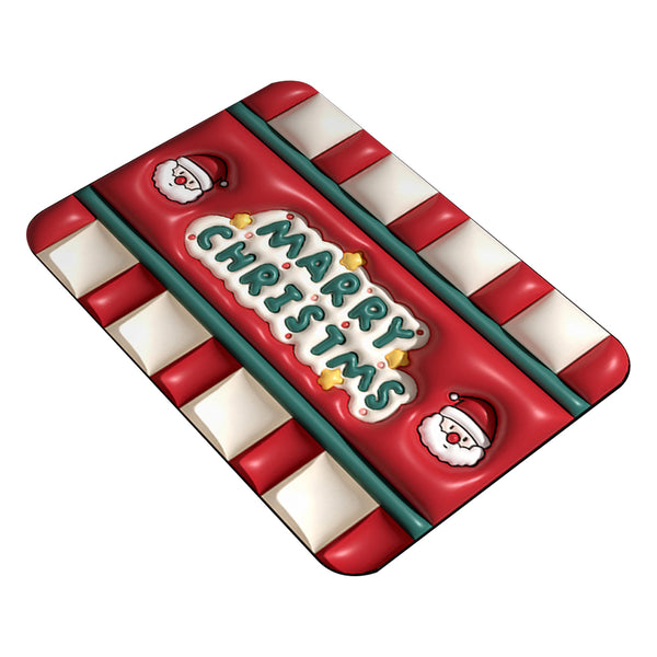 Funny Christmas Welcome Mat Door Mat Non-slip Floor Mat Entryway Mat Home Decor Style 1