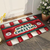 Funny Christmas Welcome Mat Door Mat Non-slip Floor Mat Entryway Mat Home Decor Style 1