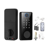 5 in 1 Electronic Smart Door Lock Touch Bluetooth Fingerprint Door Lock Home Security Lock