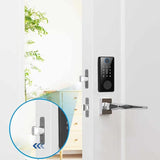 5 in 1 Electronic Smart Door Lock Touch Bluetooth Fingerprint Door Lock Home Security Lock
