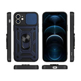 For iPhone 15 Series Stand Case Anti-Scratch Shockproof Protective Case Blue