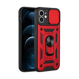 For iPhone 15 Series Stand Case Anti-Scratch Shockproof Protective Case Red