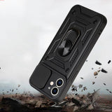For iPhone 15 Series Stand Case Anti-Scratch Shockproof Protective Case Black