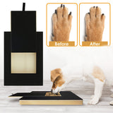 Dog Scratching Post with Food Storage Container Nail Trimmer Interactive Toy