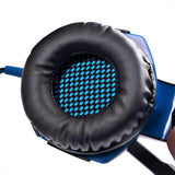 3.5mm Gaming Headset with Mic and LED Light for PC Mac Laptop Blue