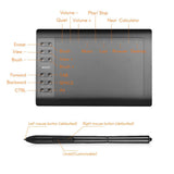 Digital Graphic Board Set Drawing Painting Animation Tablet Pad with Stylus