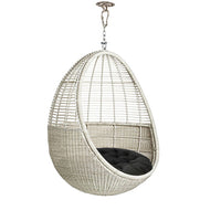 Round Chair Cushion Hanging Egg Chair Cushion Swing Chair Seat Pad Relax Cushion Black