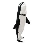 210cm Adult Wearable Whale Blanket Hoodie Flannel Onesie Pajamas Sleeping Bag