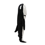 210cm Adult Wearable Whale Blanket Hoodie Flannel Onesie Pajamas Sleeping Bag