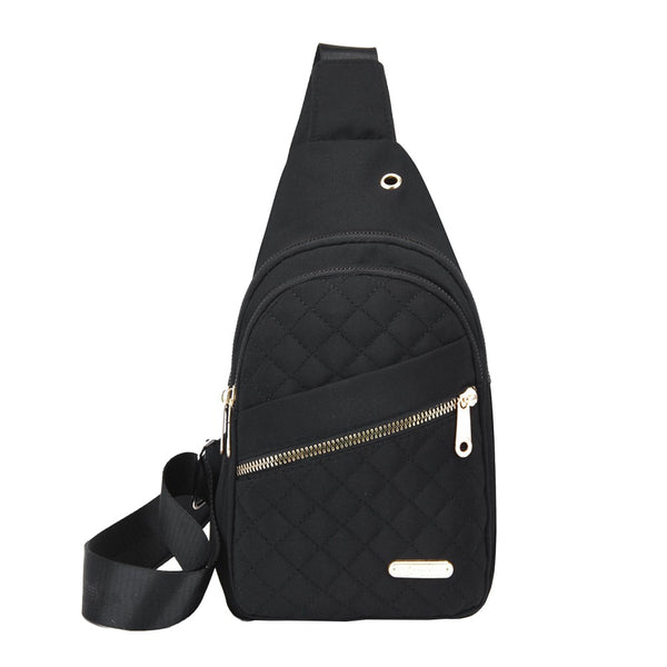 Women Chest Bag Sling Bag Crossbody Bag Shoulder Bag Black