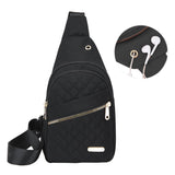 Women Chest Bag Sling Bag Crossbody Bag Shoulder Bag Black