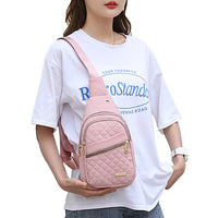 Women Chest Bag Sling Bag Crossbody Bag Shoulder Bag Pink