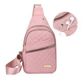 Women Chest Bag Sling Bag Crossbody Bag Shoulder Bag Pink