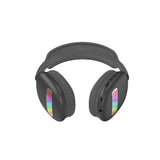 Colorful LED Wireless Headphones Bluetooth Stereo Earphones Over-Ear Headset Black
