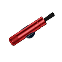 2-in-1 Car Safehammer Glass Breaker Safety Hammer Window Glass Breaker with Seat Belt Cutter Red