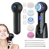 2-in-1 Rechargeable Facial Cleansing Brush LCD Display Blackhead Remover Tool