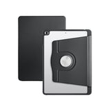 For iPad Rotating Case Smart 360 Degree Rotation Protective Stand Cover Black